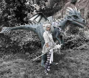 Winter wonderland entertainment - live dragon walkabout and fairy hire uk