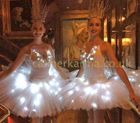 LED BALLERINAS TO HIRE- WALKABOUT & STAGED DANCERS -  LONDON AND UK BALLET ACTS