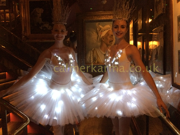 BALLET DANCERS TO HIRE - LED BALLERINAS PERFECT FOR WINTER & XMAS THEMED EVENTS