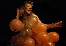 burlesque entertainment; balloon dancing