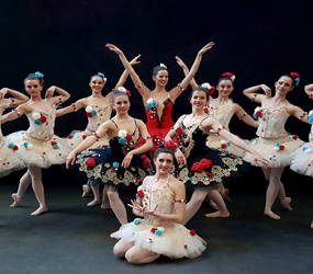 Nutcracker themed ballerinas - Land of Flowers themed dancers and ballerinas to hire