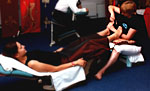 reflexology at corporate parties with Calmer Karma