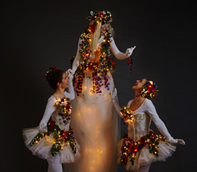 LED STILT WALKERS - LED WINTER CANDY EDIBLE COSTUMES - XMAS PARTY