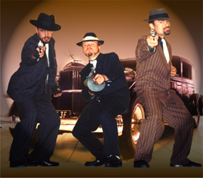 1920s Prohibition Entertainment - Gangster characters + stunts hire 