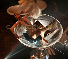 CHAMPAGNE GLASS PROP & BURLESQUE LUXURY ENTERTAINMENT - DANCERS TO HIRE
