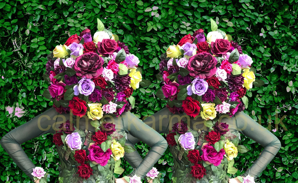 Femme de Fleur Flower girls luxury walkabout act for Weddings & Garden parties uk & worldwide