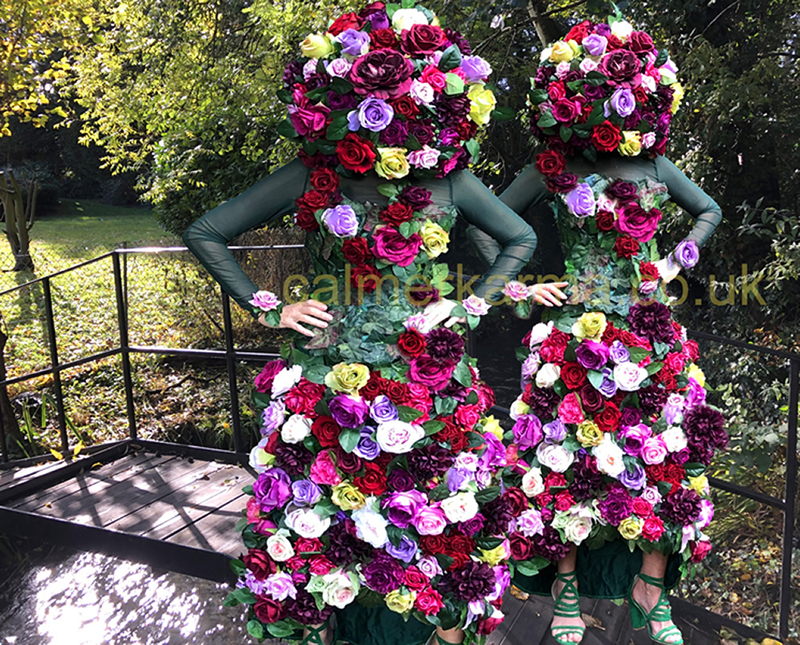 Femmes de Fleur Walkabout flower act - luxury events garden themed entertainment uk