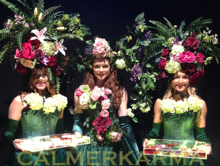 MIDSUMMER NIGHTS DREAM THEMED ENTERTAINMENT - GARDEN GODDESS HOSTESSES AND CANAPE ACTS MANCHESTER AND LONDON