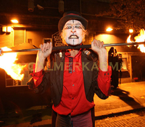 halloween themed entertainment - fire acts to hire uk