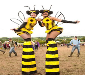 ITS SPRING - HAPPY BEE STILTS HIRE UK