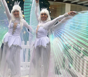 CHRISTMAS PERFORMERS TO HIRE - ICE FAIRY ROLLER SKATERS 