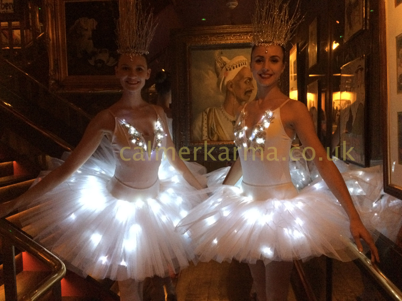 LED BALLERINAS TO HIRE- ICE QUEEN-PRINCESS BALLERINAS OR SWAN LAKE BALLET DANCERS 