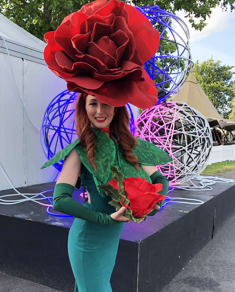 Miss Rose- Red Rose Hostess or Walkabout performer hire