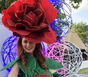MISS ROSE GARDEN THEMED WALKABOUT ACTS HIRE