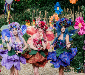 FESTIVAL THEMED ACTS- FLOWER FAIRY PERFORMERS  TO HIRE