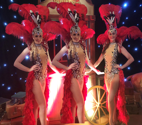 Can Can/Parisian Theme  Vegas Show Girls For Hire UK