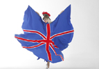 OLYMPIC THEMED ENTERTAINMENT - RULE BRITANNIA ILLUMINATED DANCER