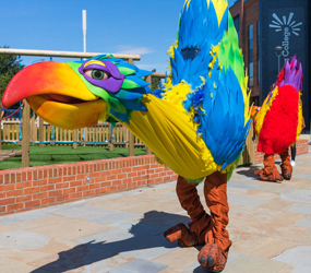 RAINFOREST INTERACTIVE PARROTS WALKABOUT ACT ENTERTAINERS TO HIRE
