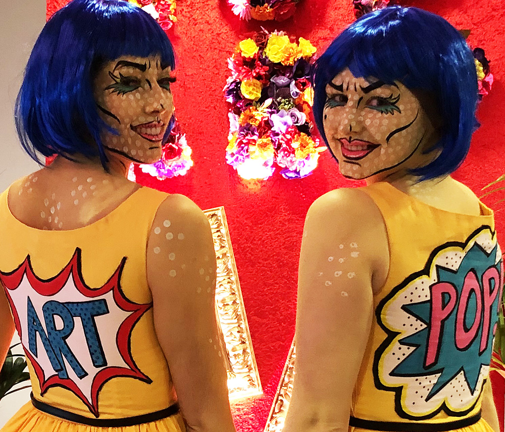 POP ART THEMED ACTS - THE POP ARTIANS WALKABOUT ENTERTAINMENT HIRE