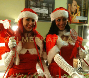 CHRISTMAS PARTY ENTERTAINMENT -SANTA GIRL HOSTESSES TO HIRE FOR YOUR XMAS PARTY LONDON, MANCHESTER, ESSEX 