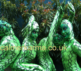 JUNGLE - SNAKE CONTORTIONIST PERFORMERS TO HIRE UK