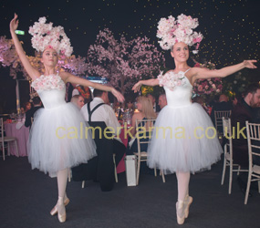 spring themed performers - SPRING BLOSSOM BALLERINAS HIRE MANCHESTER, LONDON 