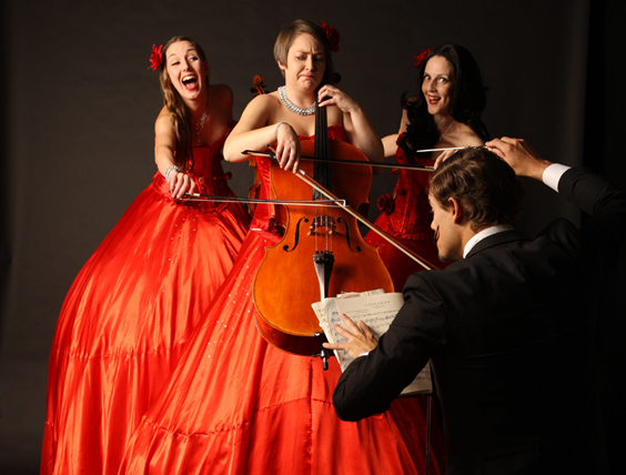 STILT STRINGS ACT TO HIRE - CLASSICAL MUSICIANS ON STILTS