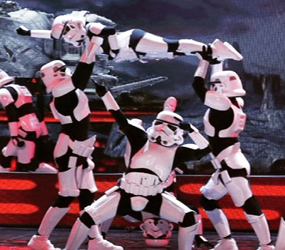 HOLLYWOOD ENTERTAINMENT - STORM TROOPER DANCERS HIRE 