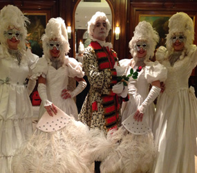 VENETIAN MASQUERADE THEMED ENTERTAINMENT - MASKED MASQUERADE DANCERS TO HIRE