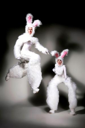 Alice in Wonderland Entertainment - White Rabbit Stilts - manchester, birmingham, london