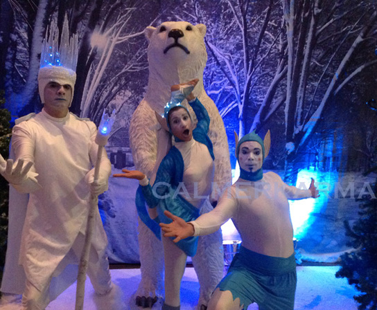 WINTER WONDERLAND THEMED STAGED SHOWS TO HIRE