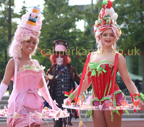 ALICE IN WONDERLAND THEMED CANDY AND CANAPE TRAY GIRLS LONDON & ESSEX HIRE