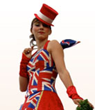 BEST OF BRITISH THEMED ENTERTAINMENT- Union Jack Stilts