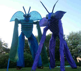 Environment Themed Entertainment - Garden Bug stilts 