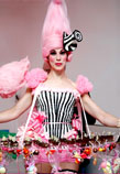 CandyFloss Hostess - Willy Wonka Circus and best of british themed events 