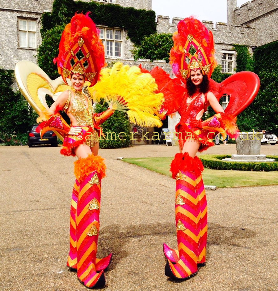 RIO CARNIVAL THEMED STILT WALKERS TO HIRE UK
