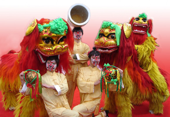 CHINESE THEMED ENTERTAINMENT TO HIRE - LION DANCERS LONDON MANCHESTER BIRMINGHAM