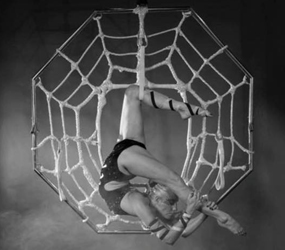HALLOWEEN THEMED ENTERTAINMENT - AERIAL ACTS - SPIDER TO HIRE