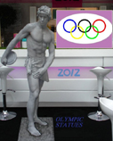 OLYMPIC THEMED LIVE STATUES- DISCUS LONDON AND UK