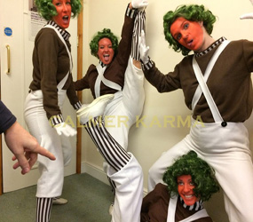 OOMPA LOOMPA DANCE TROUPE -STAGED & AMBIENT TO HIRE UK