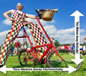 SOCIAL DISTANCING ENTERTAINMENT - STILT CYCLES TO HIRE