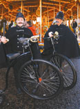 VICTORIAN THEMED ENTERTAINMENT - POLICEMEN ON PENNY FARTHINGS