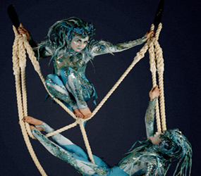 AERIAL ROPE DUO ACT - WATER THEMED