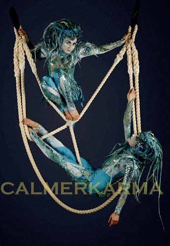 WATER AND SEA THEMED ENTERTAINMENT - THE SIREN ACROBATS -UK + WORLDWIDE HIRE
